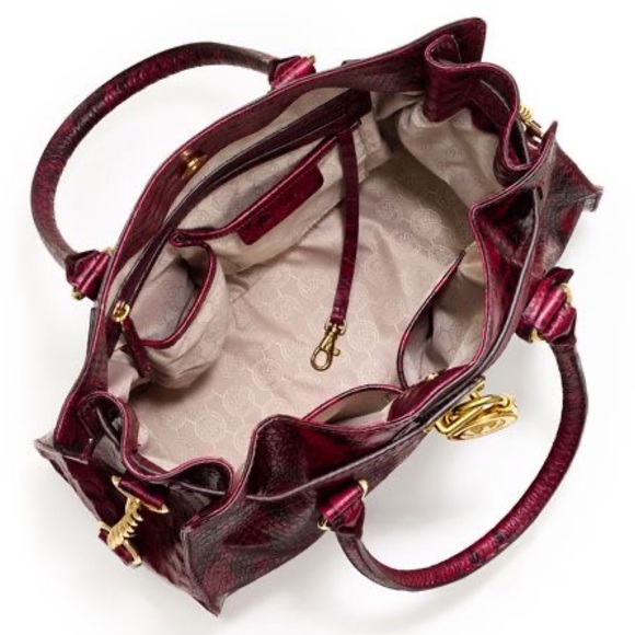 Michael Kors Large Hamilton Snake Print Tote - Picture 7 of 14